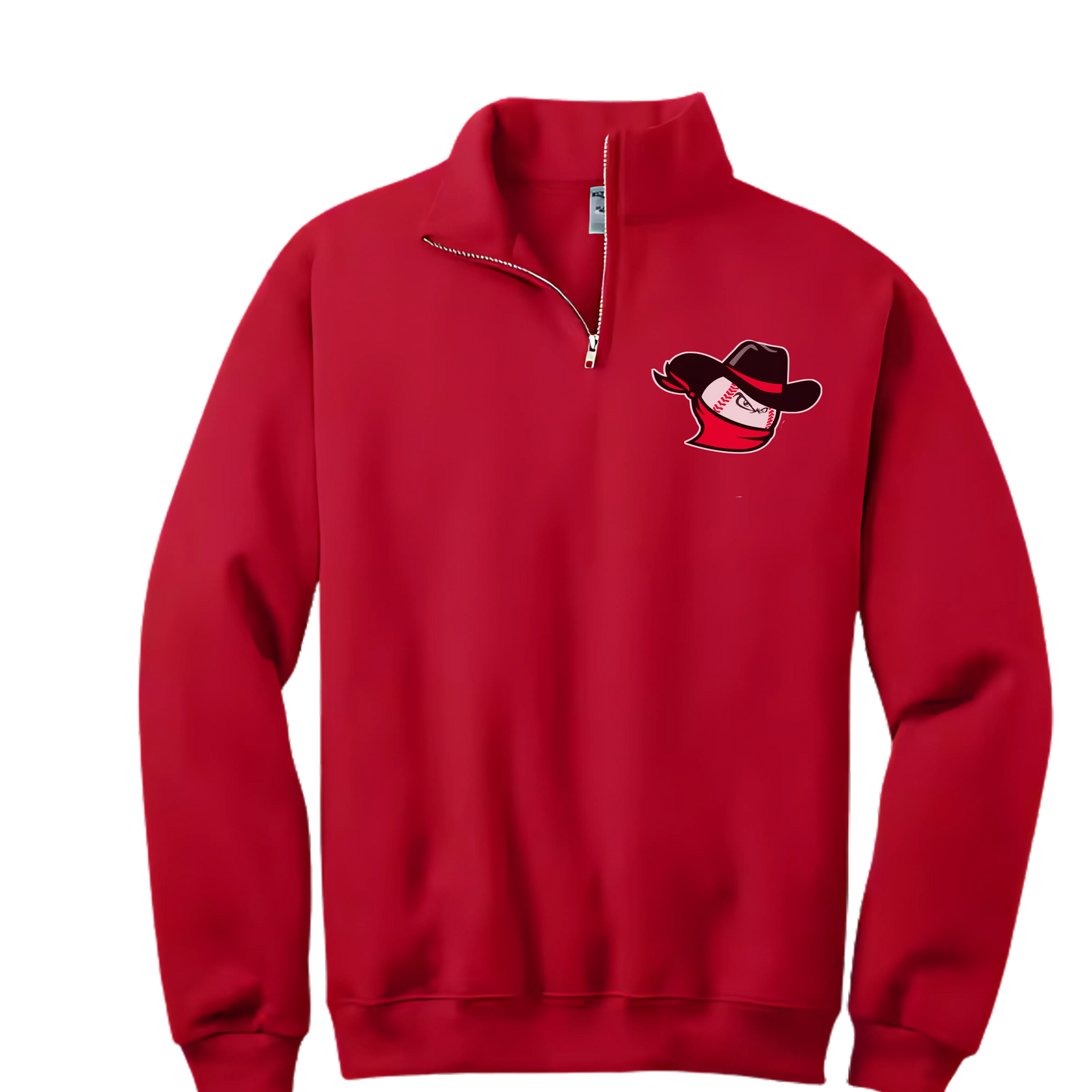 Bandits Baseball Adult 1/4 zip Fleece