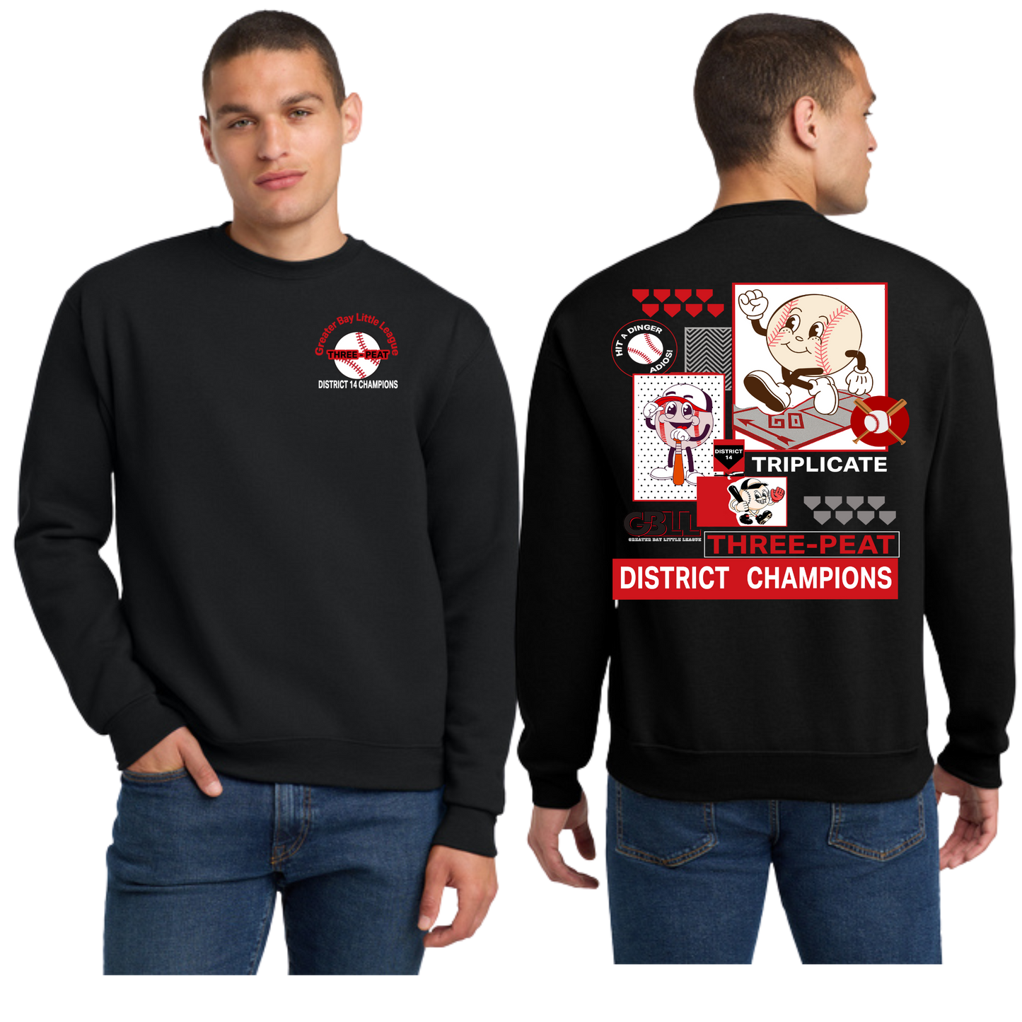GBLL ADULT 3-Peat Crewneck Sweatshirt