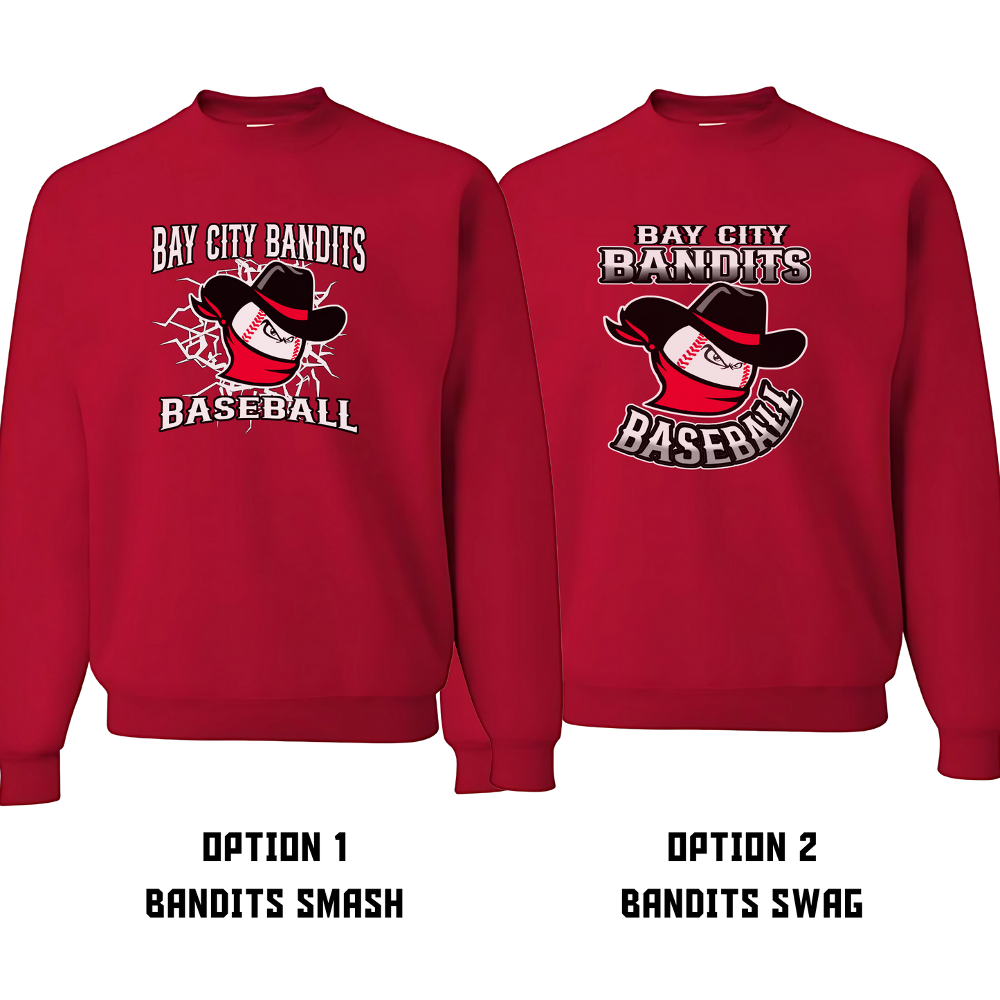 Bandit Baseball Crewnecks