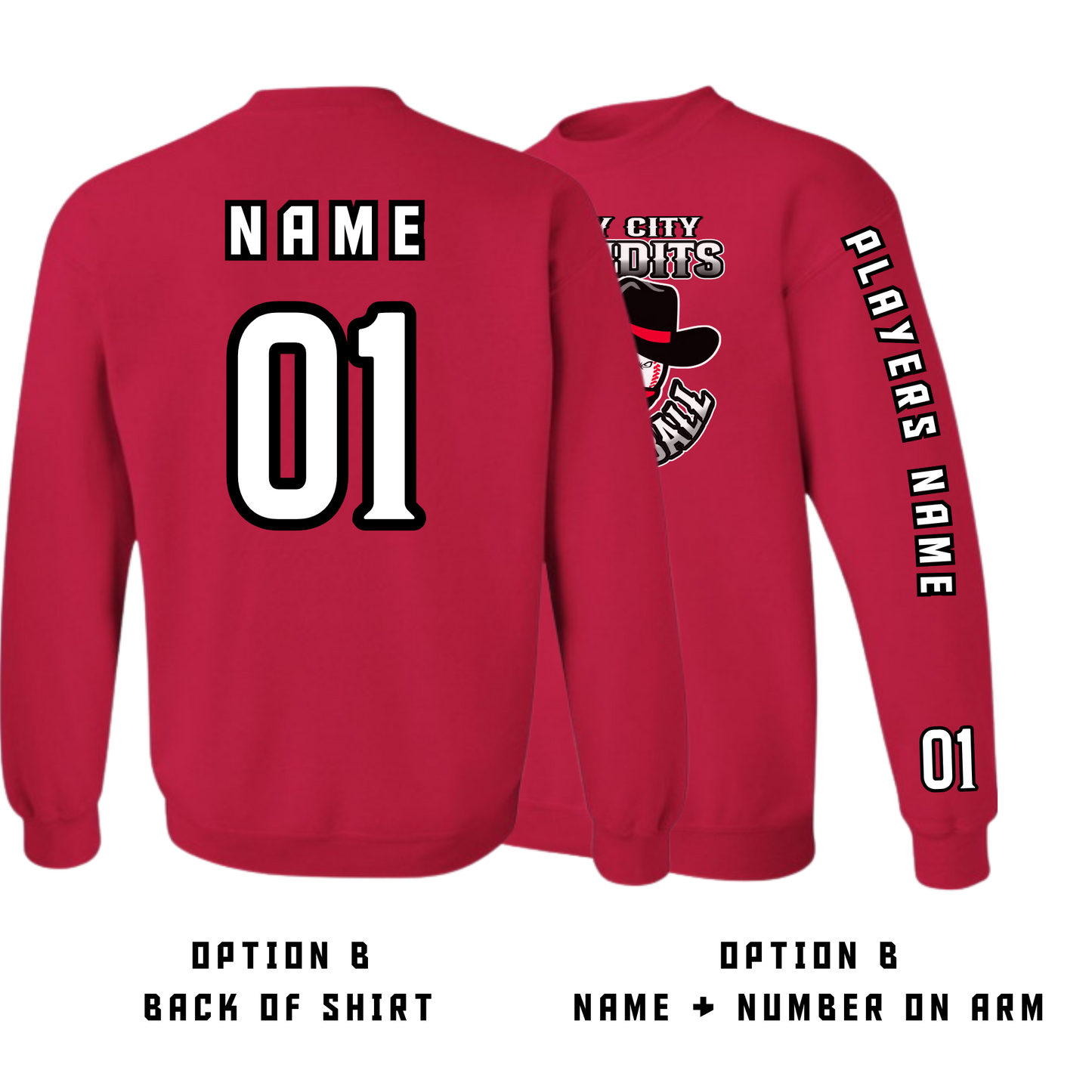 Bandit Baseball Crewnecks