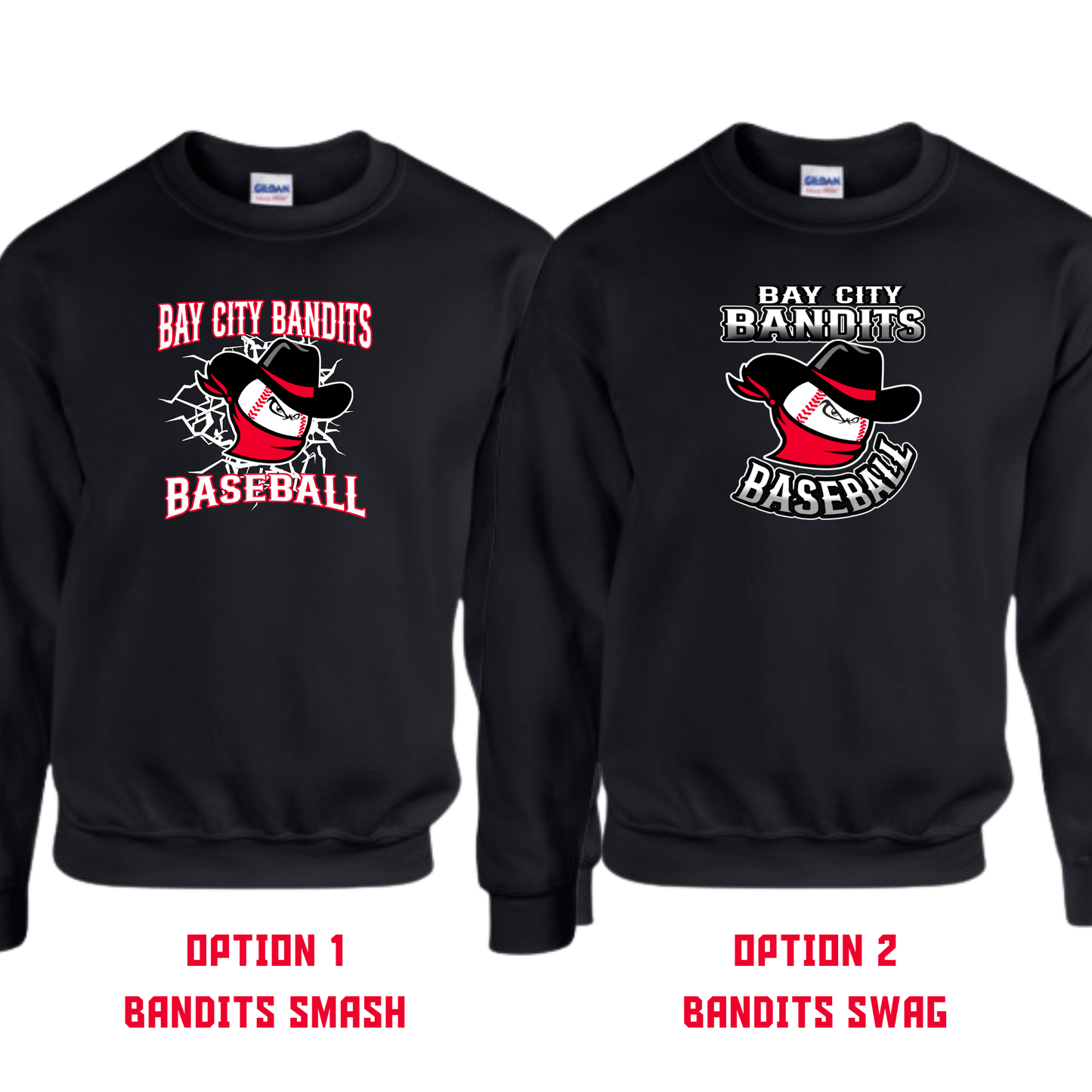 Bandit Baseball Crewnecks