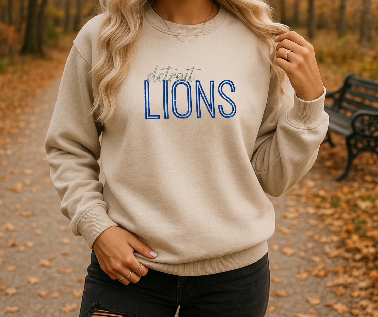 Embroidered Lions