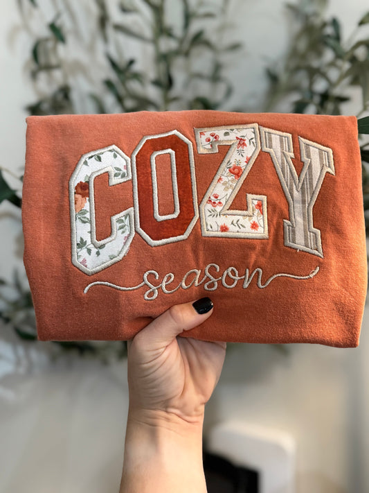 Cozy Season Embroidered Shirts